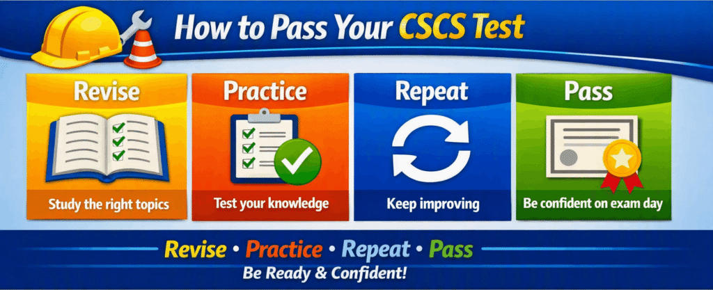 how to pass cscs test infographic