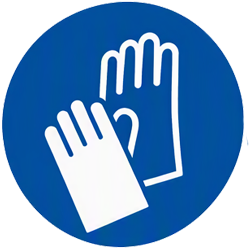 safety gloves must be worn sign